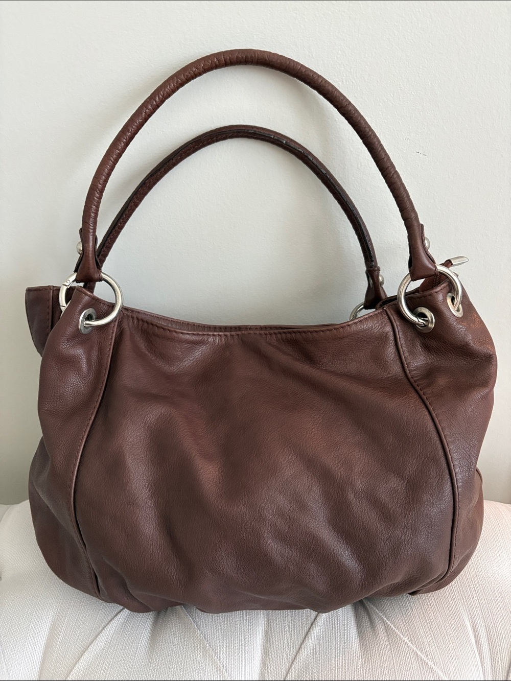 PLINIO VISONA Italian leather bag